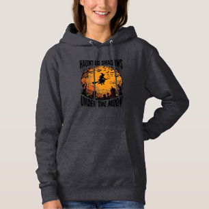 Pull À Capuche Sorcière de Lune d'Halloween Chemise de Nuit Vinta