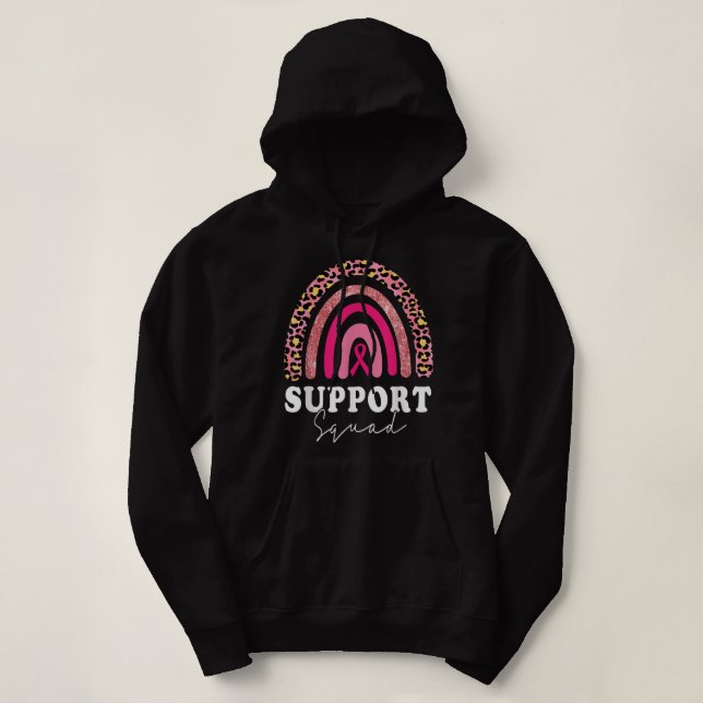 Pull À Capuche Soutien Squad Pink Ribbon Sensibilisation au cance (Design devant)
