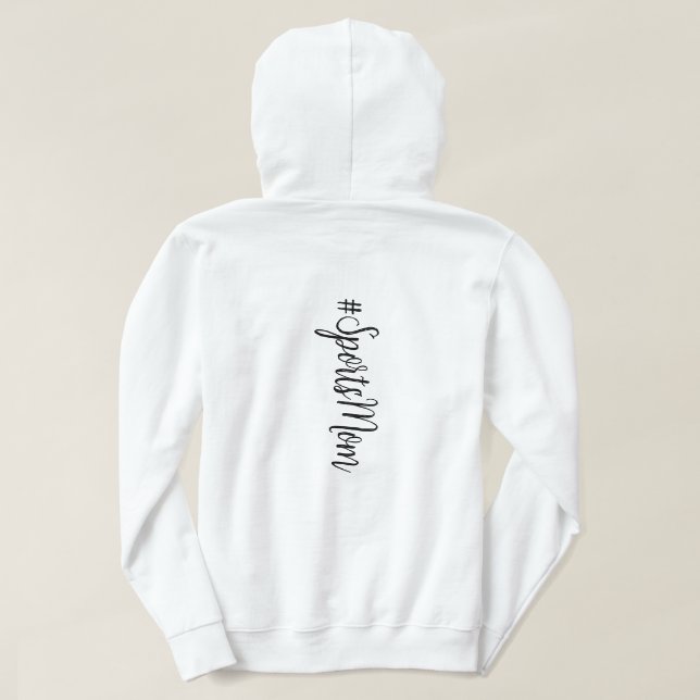 Pull À Capuche Sports Maman sweatshirt, emmène les enfants au spo (Design dos)