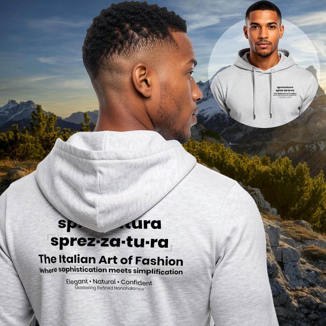 Pull À Capuche SPREZZATURA : L'ART ITALIEN DE LA MODE-BlackDenim (Sprezzatura : Representing the Italian art of looking stylish with effortless elegance.
)