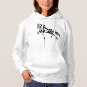 Pull À Capuche Stallion Horse Motif Élégant Mane Animaux colorés