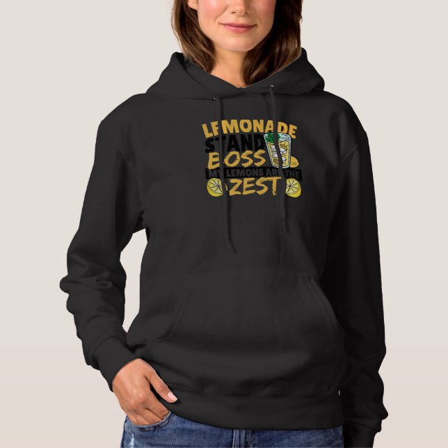 Pull À Capuche Stand De Lemonade Boss Mes Citrons Sont Les Plus Z (Devant)