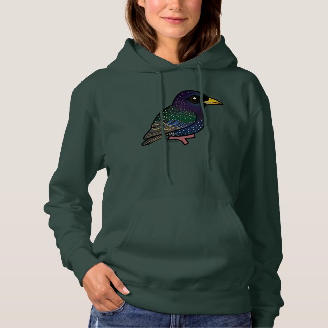Pull À Capuche Starling européen Birdorable (Devant)