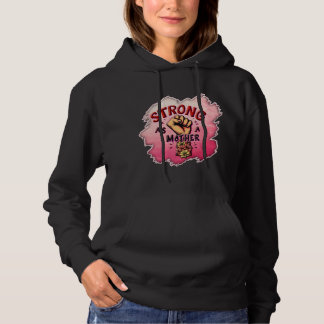 Pull À Capuche Strong as a Mother – Floral Empowerment Art