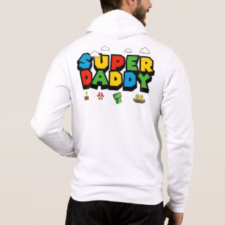 PULL À CAPUCHE STYLE SUPER DADDY MARIO