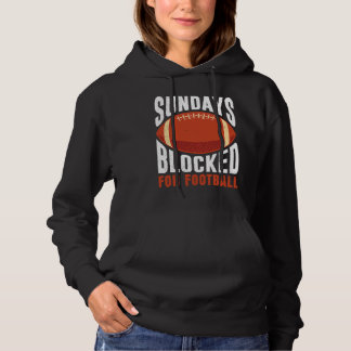 Pull À Capuche Sundays Blocked For Football American For Men Kids