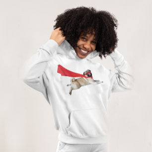 Pull À Capuche Super Biscuit Flying Carlin Chien Papa Maman