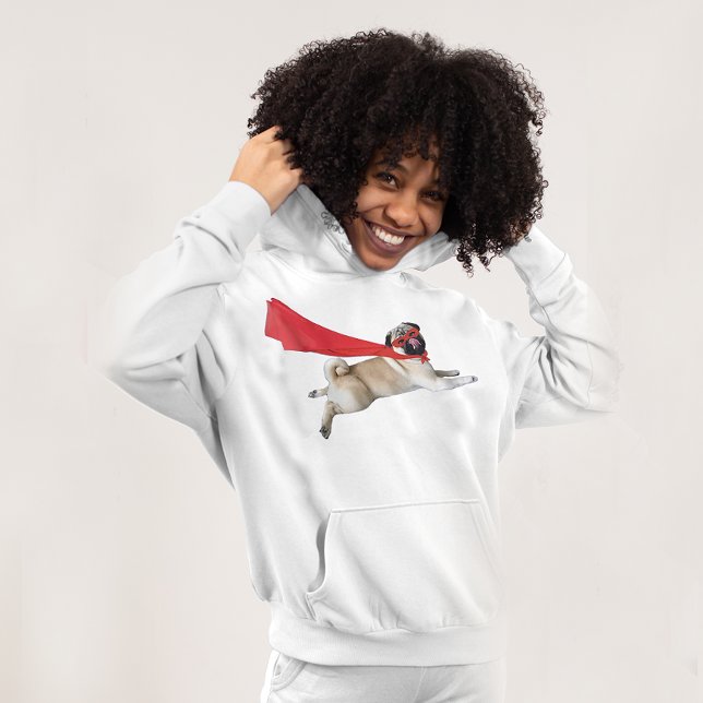 Pull À Capuche Super Biscuit Flying Carlin Chien Papa Maman (Créateur téléchargé)