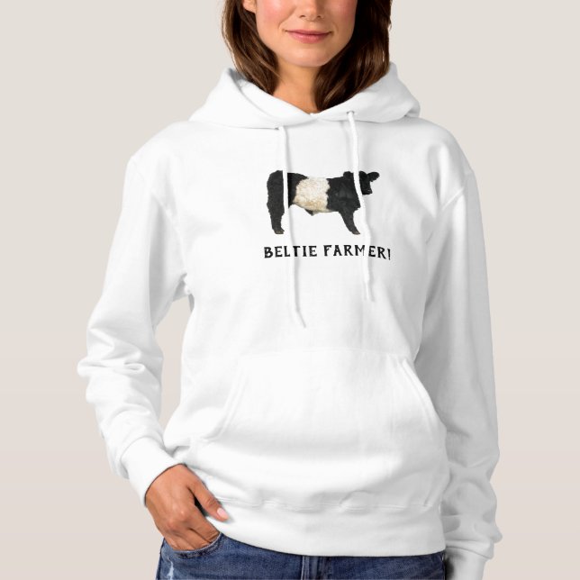 Pull À Capuche Superbe T-shirt Belted Galloway Steer Cutout (Devant)