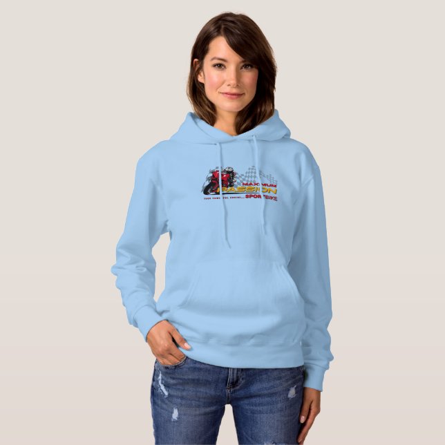 Pull À Capuche Superbike Racing Maximum Passion Biker Graphique 1 (Devant entier)