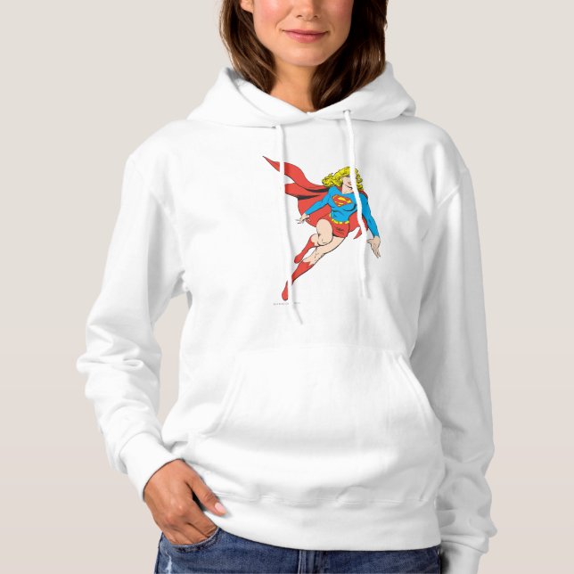 Pull À Capuche Supergirl en mouvement (Devant)