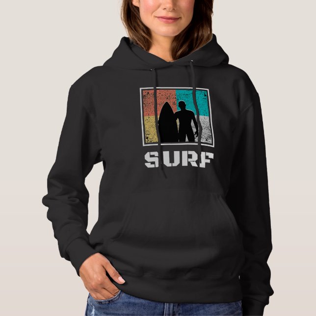 Pull À Capuche Surf Surfing Surfer (Devant)
