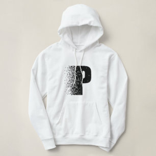 Pull À Capuche Survêtement à effet de désintégration de la lettre
