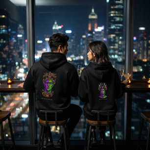 Pull À Capuche Survêtement personnalisé Femme Néon Gothique Hallo