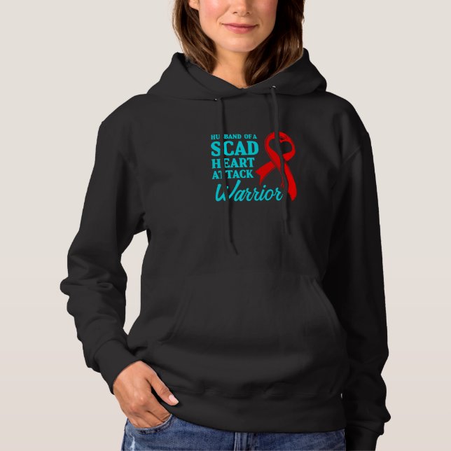 Pull À Capuche Survivant d'une crise cardiaque SCAD, futur guerri (Devant)