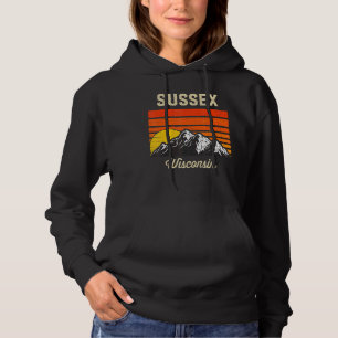 Pull À Capuche Sussex Wisconsin Retro City State Usa
