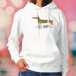 Pull À Capuche Sweat-shirt à capuche Bumblebee Joyeux Dachshund