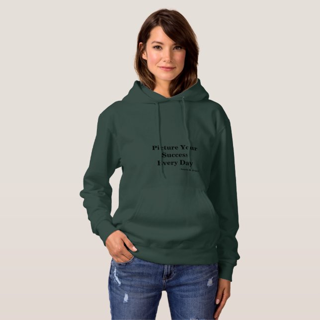 Pull À Capuche Sweat-shirt à capuche "Imaginez votre succès" (Devant entier)