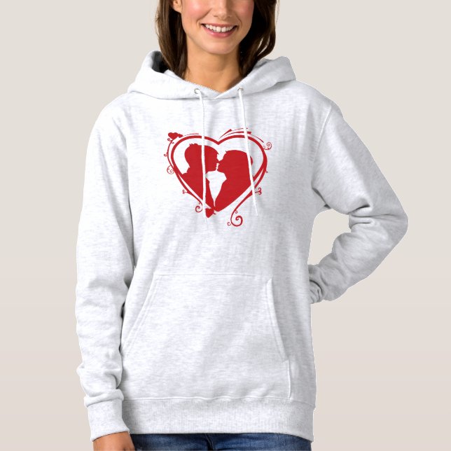 Pull À Capuche Sweat-shirt à capuche pour couple sur le thème de  (Devant)