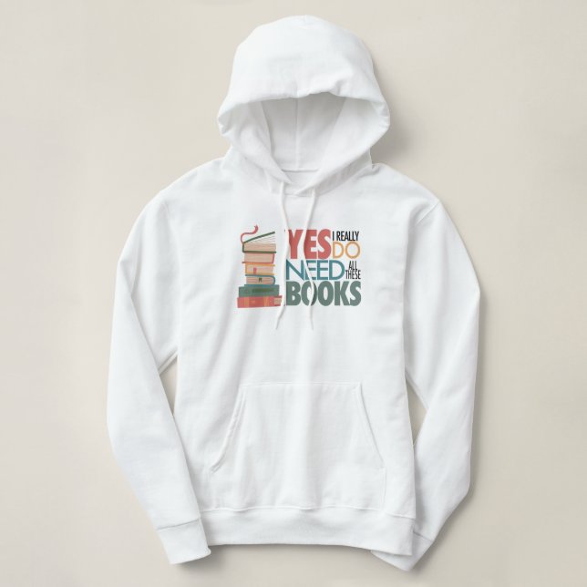 Pull À Capuche Sweat-shirt à capuche pour les amoureux de livres  (Design devant)