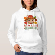 Sweat-shirt automnal à cœur reconnaissant