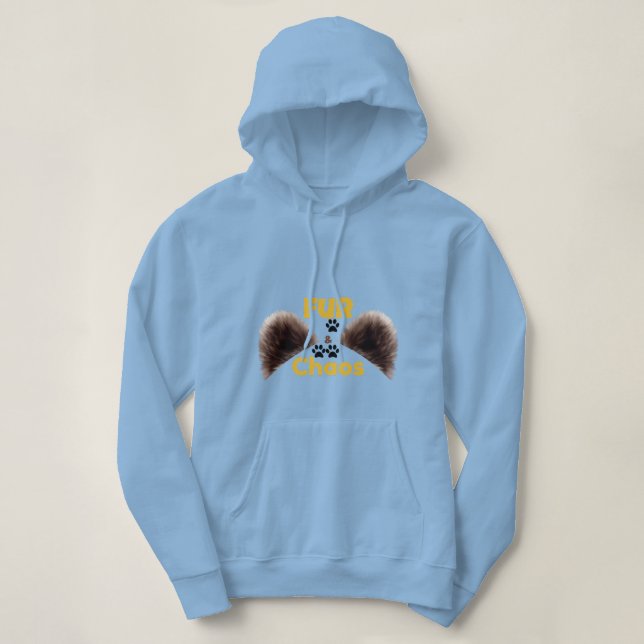 Pull À Capuche Sweat-shirt drôle pour amateur d'animaux Fur & Cha (Design devant)