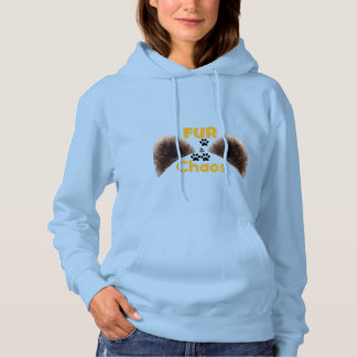 Pull À Capuche Sweat-shirt drôle pour amateur d'animaux Fur & Cha