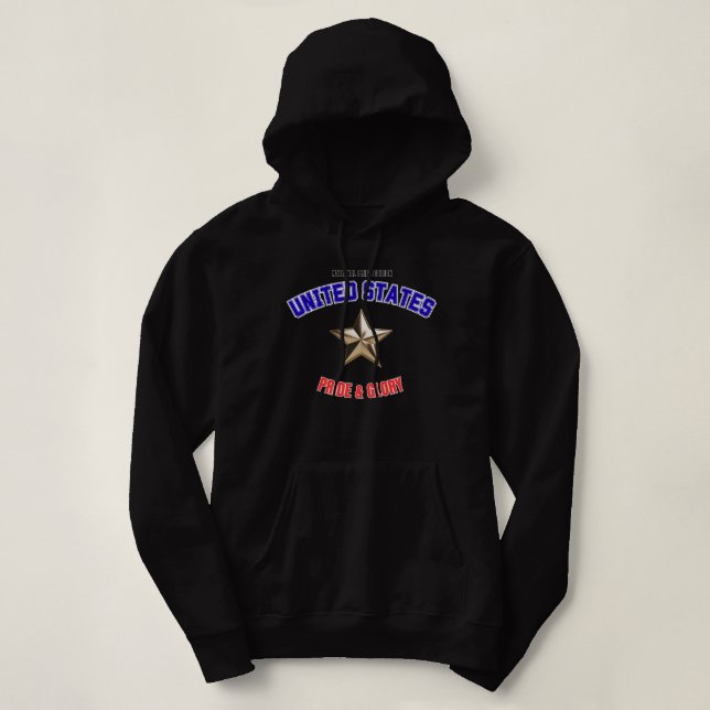 Pull À Capuche Sweat-shirt femme Édition fierté nationale USA (Design devant)