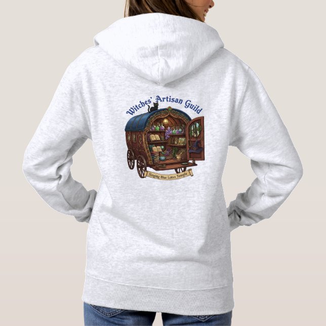Pull À Capuche Sweat-shirt gris, Guilde artisanale des sorcières (Dos)