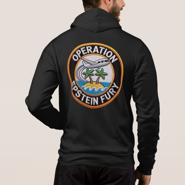 Pull À Capuche Sweat-shirt Opération Epic Fury Anti-Guerre (Dos)