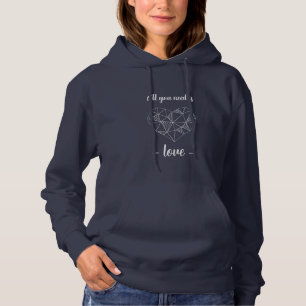 Pull À Capuche Sweat-shirt Personnalisé - Saint-Valentin