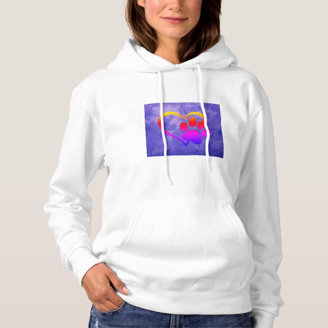 Pull À Capuche Sweat-shirt Tout sur les chiens (Devant)