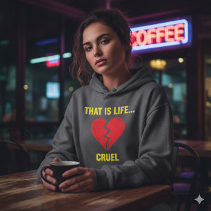 Pull À Capuche Sweatshirt à capuche Cœur Brisé Edgy Y2K - La Vie