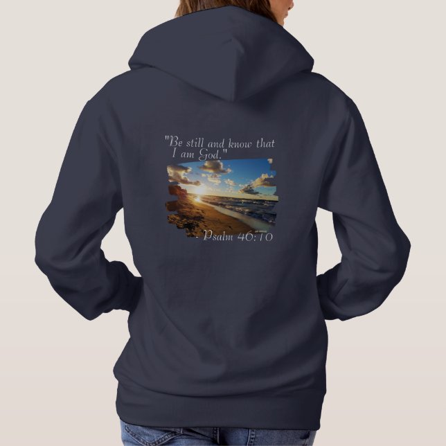 Pull À Capuche Sweatshirt à capuche pour femme "Tais-toi et sache (Dos)