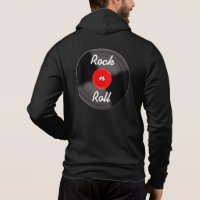 Sweatshirt à capuche veste de disque Rouge Rétro 