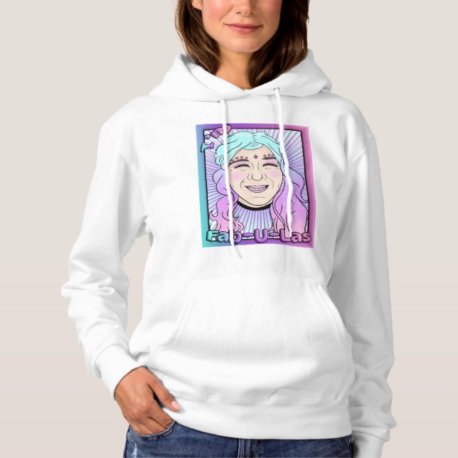 Pull À Capuche Sweatshirt à capuchon Fab-U-Las femmes de Zer0 (Devant)