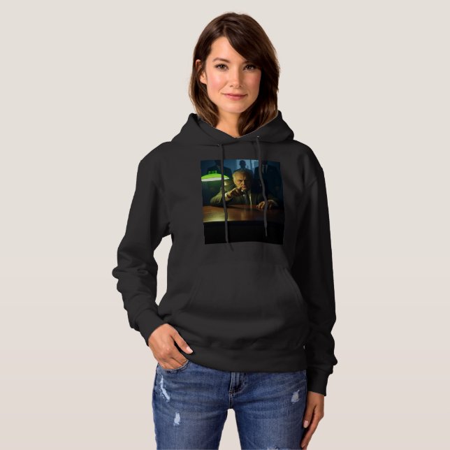 Pull À Capuche Sweatshirt à capuchon noir (Devant entier)