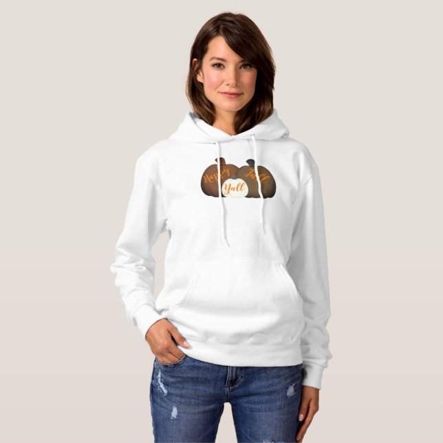 Pull À Capuche Sweatshirt automne/automne/Citrouille (Devant entier)