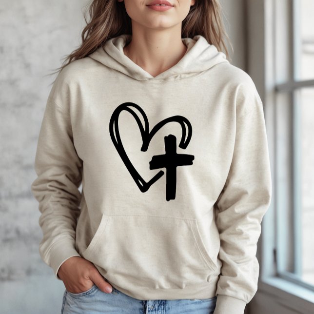 Pull À Capuche Sweatshirt Confiance en Dieu (Créateur téléchargé)