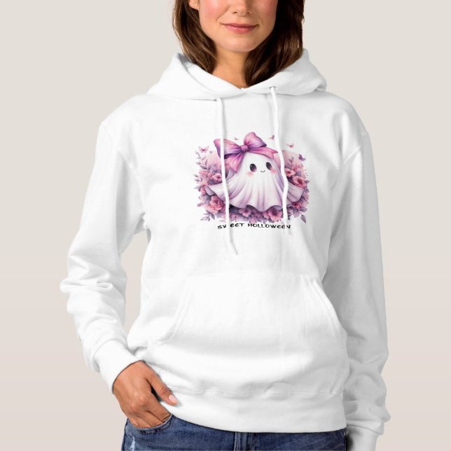 Pull À Capuche Sweatshirt d'Halloween, femmes mignonnes saison Éf (Devant)