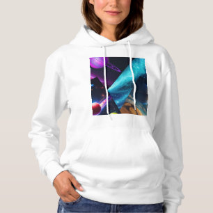 Pull À Capuche Sweatshirt graphique multivers galactique cosmique