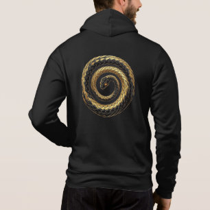 Pull À Capuche Sweatshirt Math Snake - Cadeau Serpent Ratio Doré