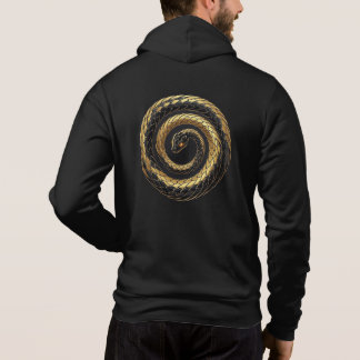 Pull À Capuche Sweatshirt Math Snake - Cadeau Serpent Ratio Doré