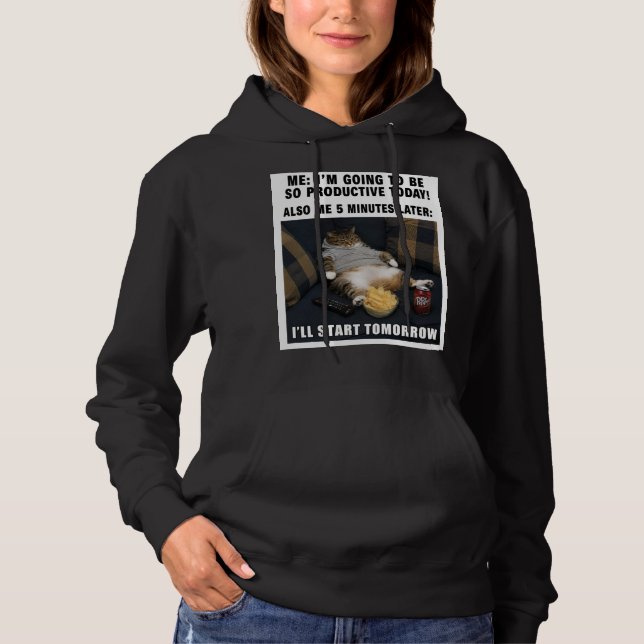 Pull À Capuche Sweatshirt Mème (Devant)
