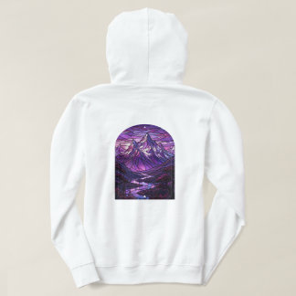 Pull À Capuche Sweatshirt Montagne Vitrail