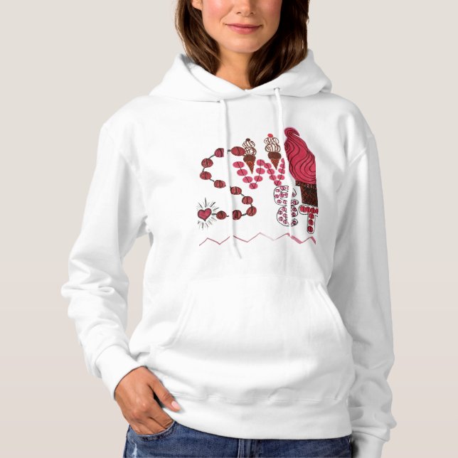 Pull À Capuche Sweet cream  (Devant)