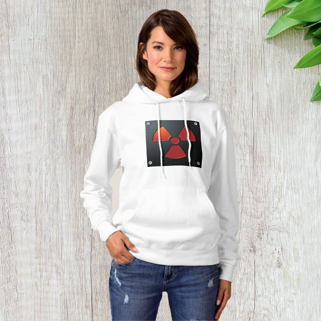 Pull À Capuche Symbole d'avertissement de radiation Panneau métal (Créateur téléchargé)