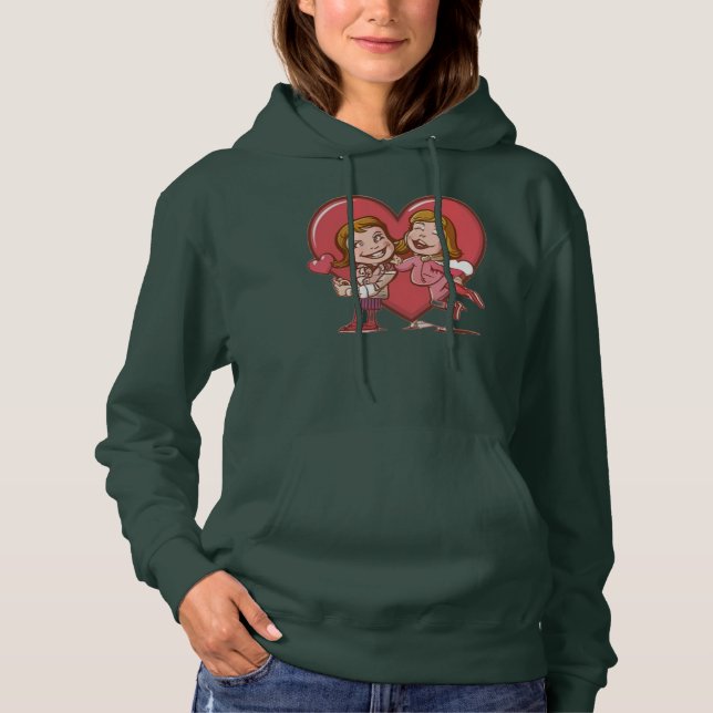 Pull À Capuche Symbole de l'amour (Devant)