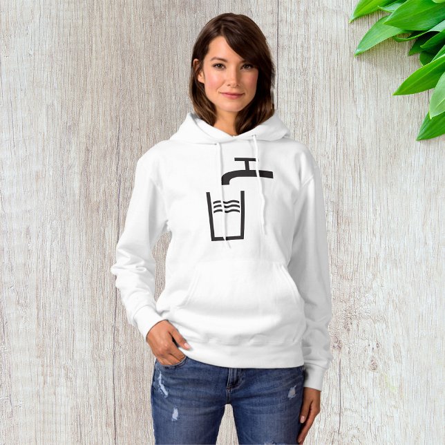 Pull À Capuche Symbole de l'eau du robinet (Créateur téléchargé)