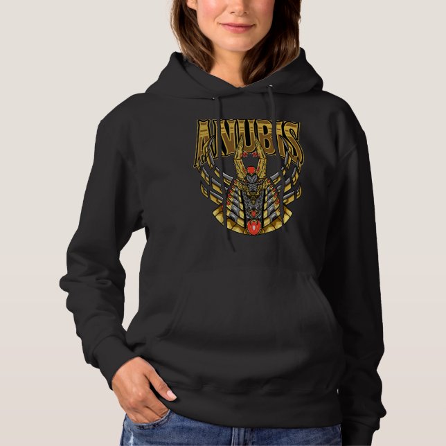 Pull À Capuche Symbole égyptien Mech Anubis (Devant)